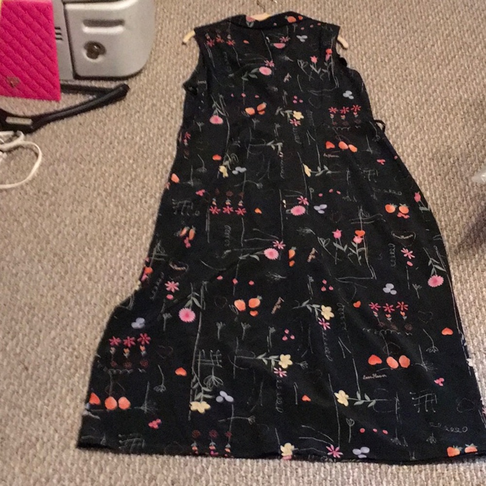 EUC,K Studio,Black Print Maxi dress,size 16, Machine washable